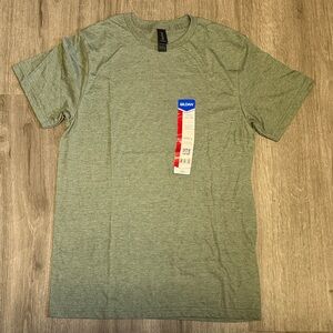 Gildan Womens Heather Green Short Sleeve Tee